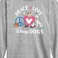 thumbnail image 3 of Disney Classics - Cats & Dogs - Peace Love Disney Dogs - Toddler And Youth Long Sleeve Graphic T-Shirt, 3 of 5
