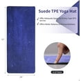thumbnail image 2 of Non-Slip TPE Yoga Mat for Women & Men, 72"x24" Extra-Long Pilates Mats for Hot Yoga, HIIT, Floor Workouts, Lightweight Fitness Mat with Dual Grip, 2 of 9