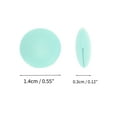 thumbnail image 4 of Unique Bargains 5 Pair Eyeglass Temple Tips Round Pattern Anti-slip Ear Hooks 0.55"x0.55"x0.12" Cyan, 4 of 5