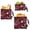 Burgundy Gold Butterfly, variant on Dailycode 3 Pack Reusable Ziploc Bags Leakproof Sandwich Snack Freezer Bags, Burgundy Gold Butterfly
