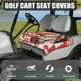 thumbnail image 2 of SEANATIVE Christmas Golf Cart Seat Cover for Front Seats Santa Claus Golf Cart Seat Blanket with Pockets HO HO HO Golf Cart Seat Towel for Club Car Travel Sports Golf Cart Accessories, 2 of 7