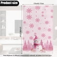 thumbnail image 6 of TSOVTHRID Recliner Headrest Protector PU Leather Headrest Cover for Recliner Chair Couch Head Rest Cover for Furniture Christmas Decor 17 x 27 Inches,Pink Snowman Snowflake Poinsettia Print, 1 PCS, 6 of 7