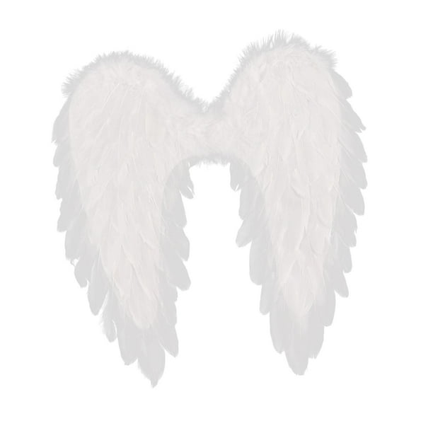 Disfraz de ángel para niños, disfraz de alas navideñas para niñas. blanco