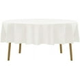 thumbnail image 2 of 70 inch Round Tablecloth Washable Polyester Table Cloth Decorative Table Cover for Wedding Party Dining Banquet（6 Pack 70 inch,Ivory）, 2 of 4
