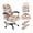 Daisy Print, variant on ZIATUBLES Axolotl Star Print 5 Piece Office Decor Set, Chair Cover with Armrest Slipcover, Remote Control Holder and Folding Tissue Box Organizer Office Decorative Accessories, S