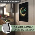 thumbnail image 6 of POLERO RV Entry Door Window Shade Sunshade Hook and Loop Fastener Camper Privacy Entrance Sun Blackout Fabric 17.3" x 26" (Green Dragonfly Moon Stars), 6 of 7