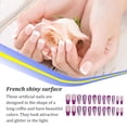thumbnail image 1 of Longueur Cercueil Faux Ongles Scratch Résistant Presser sur les Ongles Amovible Garniture Ongles Pointe de Manucure Réglable Autocollants Filles Type 34, 1 of 6