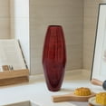thumbnail image 3 of Bamboo Cylinder Floor Vase  - Handcrafted Tall Decorative Vase - Ideal for Dining Room, Living Room, 16.5 Inch, Red, 3 of 7