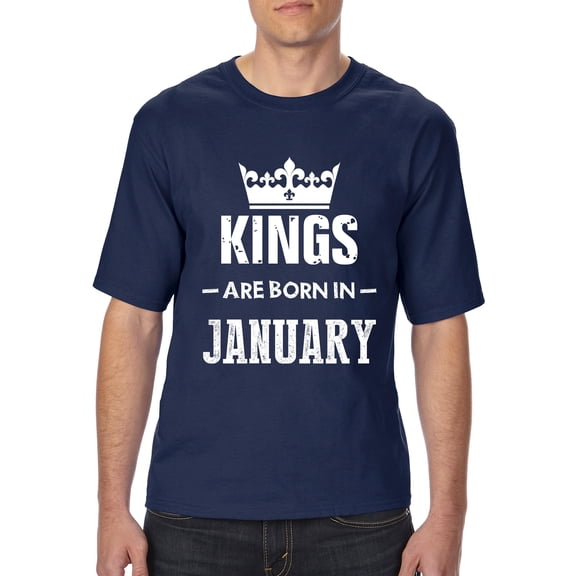 Artix - Big Men's T-Shirt - Birthday Gift Kings Are Born In January