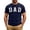 Navy*, variant on RUTAYY Men's T-Shirts Fathers Day Letter Printed Short Sleeve Crew Neck Breathable Tee Shirts Casual Soft Tops Comfortable Daily Wear Beach Vacation Tees
