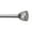 Brushed Nickel, variant on Lumi 36 " - 72 " Adjustable 1 " Single Curtain Rod Set in Brushed Nickel with Cage Finials