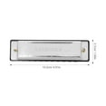 thumbnail image 2 of OULII Metal Harmonica for Beginners 10 Holes with 20 Tones Silver Finish Musical Instrument, 2 of 8