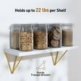 thumbnail image 2 of Set of 3 Wall Mounted Wooden Floating Shelves Storage Shelves Display Shelves for Livingroom Bedroom Kitchen Home Decor ,3 Sizes(11in. 14in. and 16in.), 2 of 8