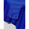 thumbnail image 6 of Miutii Girls Figure Ice Skating Dress Ballet Dance Gymnastic Tutu Skirted Leotard Shiny Rhinestone Ballerina Costume Royal Blue 14, 6 of 7