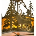 thumbnail image 4 of Meyda Tiffany 153985 Wildlife At Dusk 2 Light 19" Wide Semi-Flush Drum Ceiling Fixture -, 4 of 7
