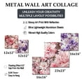 thumbnail image 4 of Designart "Ethereal Flourishing Rococo XXI" Floral Wall Art Set Of 5 - Pink Cottage Living Room Metal Art Set, 4 of 6
