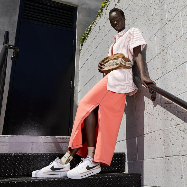 Nike Court Legacy Lift Women's Shoes Color: Hemp Orange Size