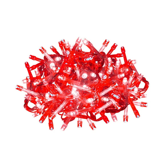 Serie de Luz La Merced  Led Rojo/Blanco 300 Focos 8 Funciones 15 mt Plástico Alta Resistencia