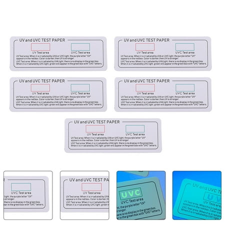 

5Pcs UV Test Paper UVA Test Strips Multifunction Light Effects Testers