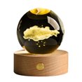 thumbnail image 1 of Primegos Faux Crystal Ball Light Calming Cosmic Night Light Clear Lighted Stellar Spheres with Wooden Base for Bedside Table Desk, 1 of 8