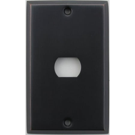 Steel Despard Wall Plate - Classic Accents Stamped Steel Oil Rubbed Bronze One Gang Wall Plate - One Despard Opening
