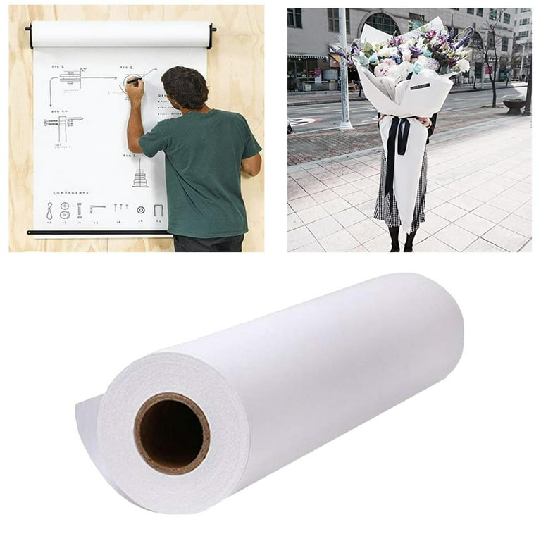 Paper Rolll Holder Tabletop Drawing Paper Roll Dispenser with Starter Paper  Roll Included for Drawing Coloring Sketching