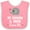 Pink and White, variant on Inktastic Grammy and Papa Love Me Grandchild Boys or Girls Baby Bib