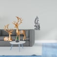 thumbnail image 2 of Escultura de ciervo, estatua de reno, figura de animal Guan Yin, adorno de mesa, artesanía de resina, obra de arte, adecuada para regalar, decoración, 2 of 8