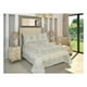 thumbnail image 1 of Colcha DORMIREAL Fatima Queen Size Color Blanco y verde Doble vista para Todas Las estaciones, 1 of 2