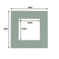 thumbnail image 2 of Seafoam Acid Free 20x20 Picture Frame Mats with White Core Bevel Cut for 10x10 Pictures - Fits, 2 of 2