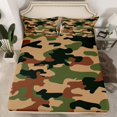 thumbnail image 2 of Homewish Geometric Camo Boy 4pcs Bed Sheets,Black Green King Sheets,Abstract Camouflage Super Cozy Sheet Set,Microfiber Bedroom Decor, 2 of 7