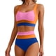 thumbnail image 5 of Tankini de moda para mujer, sin mangas, patchwork, bikini, traje de baño push-up, acolchado, conjuntos de blusa, traje de baño de dos piezas para mujer, trajes de baño tankini para mujer, traje de bañ, 5 of 6