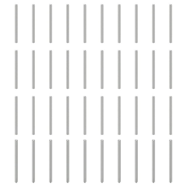 Lot de 150 Goupilles de Tige 0.8mm x 12mm, Tête Ronde en Acier Inoxydable 304, Argent