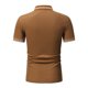 thumbnail image 2 of Gibobby Camisas Tipo Polo para Hombre Polo de piqué de algodón sólido de Manga Corta para Hombre(Marrón,M), 2 of 5