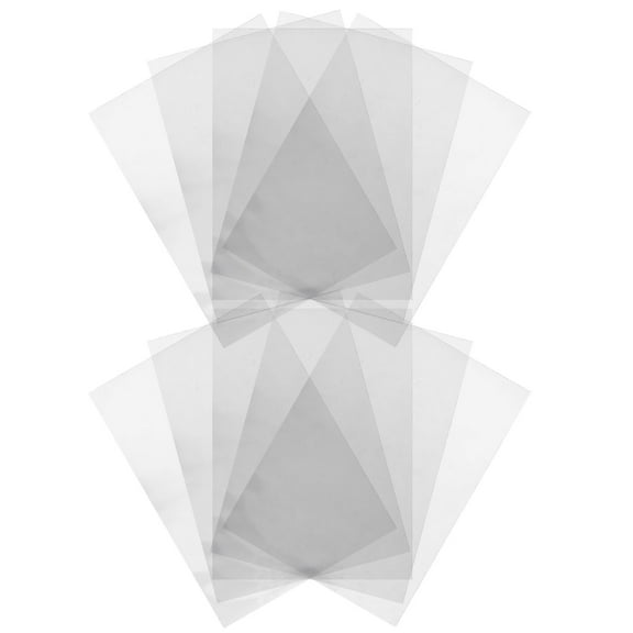 WASHWEPE Card Making Supplies Double Sided Adhesive Sheet Transparent 10 Sheets 11.67X8.25X0.04In