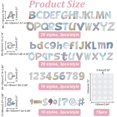 thumbnail image 6 of 216 Pcs Bulletin Board Letters Bohemia Paper Letter Number Decorative Stickers Boho Letters Number Cutout for Board Chalkboard Classroom, 6 of 9