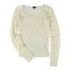 thumbnail image 1 of Aeropostale - Camiseta básica con espalda de ganchillo para mujer, color blanco hueso, mediana, 1 of 2