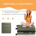 thumbnail image 3 of Aidoly 24 inch Carry-on Luggage, Expandable Lightweight Suitcase with TSA Lock, Hard Shell Luggage for Adult,Green, 3 of 7