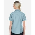 thumbnail image 3 of Harriton M580W Women's Key West Short Sleeve Performance Staff Shirt-Cloud Blue-XL, 3 of 3