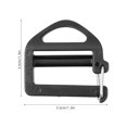 thumbnail image 2 of TEHAUX 30Pcs Plastic Triangle Buckles Strong Webbing Connectors Adjustable Bag Hardware Accessories, 2 of 6