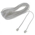 thumbnail image 2 of 5pcs 9M 30Ft RJ11 6P2C Modular Telephone Phone Cables Wire White, 2 of 5