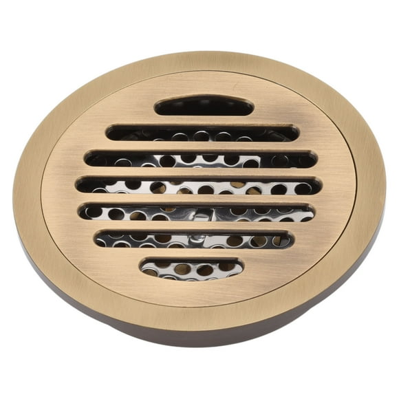 Round Shower Drain, Circle Shower Drain Vintage Style Robust Wearproof Sturdy Circle Floor Drain For Bathroom Garage