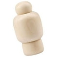 thumbnail image 3 of Unfinished Wooden Peg Dolls People Bodies, Unpainted Wood Shapes Decorative Figures for Painting, Art Projects , 68mmx36mm, 3 of 9