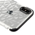 thumbnail image 3 of Airium Bumper Corner Guard Candy Skin Cover for Apple iPhone XS Max - Transparent Clear Polygon / Black, 3 of 6