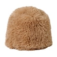 thumbnail image 5 of SikaFu Plush Bucket Hat Female Autumn And Winter New Style Keeping Warm Thickened Hat Protection Ear, Showing Face, Small Solid Color Versatile Fisherman Hat, 5 of 8