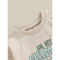 thumbnail image 5 of Bagilaanoe Newborn Baby Boy Oversized Romper Sweatshirt Long Sleeve Bodysuits Letter Print Pullover 3M 6M 12M 18M Infant Casual Tee Tops, 5 of 8