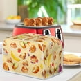 thumbnail image 3 of Yuyamidu Yellow Toaster Cover 2 Slice Bread Toaster Oven Dust Cover Anti-Scratch Wide Slot Kitchen Small Appliance Decorative Cover Dustproof Cover, Dessert Theme, 3 of 7