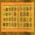 thumbnail image 1 of Ahgly Company Indoor Square Abstract Yellow Modern Area Rugs, 4' Square, 1 of 4