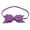 Purple, variant on Baby Girl's Soft Double Bow-knot Nylon Headband Toddler Headdress for Photography Party Festivals,Color:Black