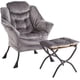 thumbnail image 1 of Moderno Lounge Accent Lazy Chair con Ottoman Leisure Sofá Armchair featuring Footrest y Side Pocket para Living Sala cm de Profundidadormitorio cm de Profundidadorm y Oficina ( cm de..., 1 of 7